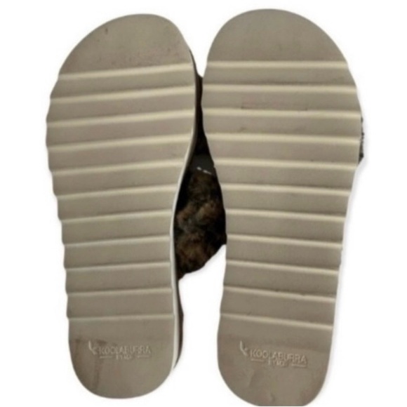 Koolaburra by UGG Leopard Print Fuzzy Slippers 10 - Picture 5 of 7